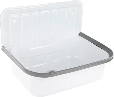 Obrázek produktu pro Výlevka - ocel bílá šedá 50 x 33 x 38 cm 39,006,20