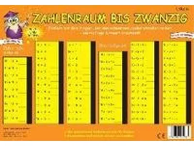 Produktbild von PRESSOGRAM Zaubertafel - Zahlenraum bis 20