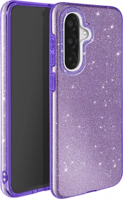 Produktbild von Avizar, Glitzerhülle für Samsung Galaxy A36 Stoßfest Funkelnd, Violett