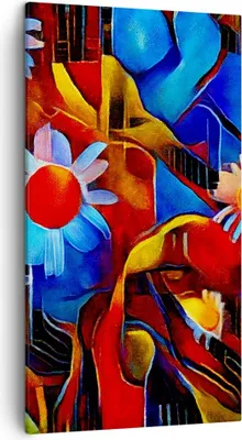 Produktbild von Bild auf Leinwand - Leinwandbild - Blume Abstraktion - 45x80cm - Wand Bild - Wanddeko - Wandbilder - Leinwanddruck - Bilder - Kunstdruck - Wanddekoration - Leinwand bilder - Wandkunst - PA45x80-3466