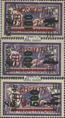 Produktbild von Briefmarken Memelgebiet 1923 Mi 164-166 (kompl.Ausg.) postfrisch Aushilfsausgabe