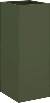Produktbild von vidaXL Pflanzkübel Olivgrün 32x29x75 cm Stahl