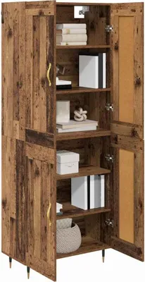 Obrázok produktu pre vidaXL Vysoká skriňa z recyklovaného dreva 69,5 x 34 x 90 cm drevotrieska