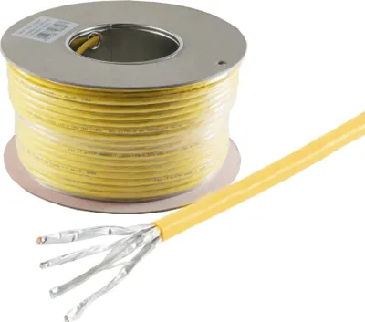 Produktbild von S/CONN maximum connectivity Netzwerkkabel-LAN-Verlegekabel,Cat.7 RohkabelA+, S/FTP, PIMF, Halogenfrei, Bandbreite 1200 MHz, 500,0m (75500-A+-500S)