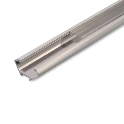 Produktbild von MasterLED LED Eckprofil PVC 22x12mm Corner Grau 2m – Eckleiste V-Form für LED Streifen mit klarer Abdeckung – Winkelprofil Schiene