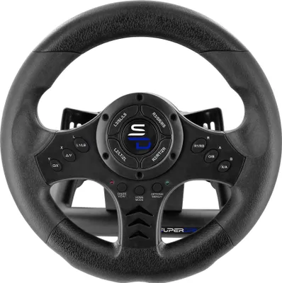 Produktbild von Subsonic SA5426-NG, Lenkrad + Pedale, PC, PlayStation 4, Xbox One, Xbox Series X, 180°, Kabelgebunden, USB, Schwarz