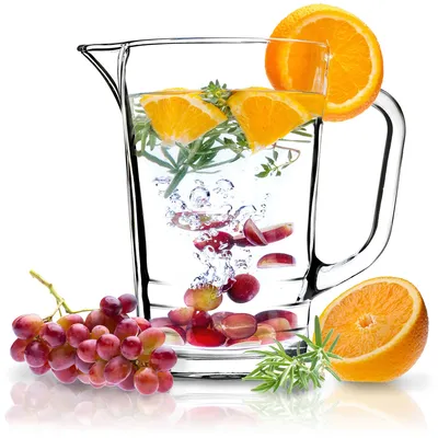Zdjęcie produktu dla KADAX Dzbanek Szklany Karafka Na Wodę Sok Lemoniadę Do Napojów Wody 1,23L