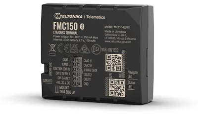 Immagine prodotto di Teltonika FMC150, auto, localizzatore GPS, nero, resistente alla polvere, SIM singola, acrilonitrile-butadiene-stirene (ABS), plastica