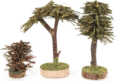 Immagine prodotto di Alberi Vari alberi (3) Altezza circa 12,5 cm NUOVO