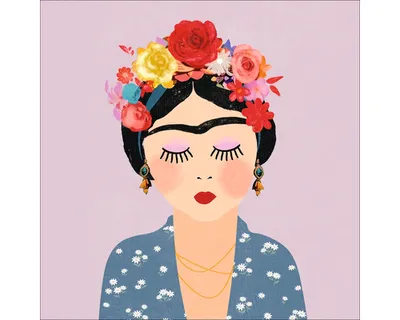 Produktbild von Decopanel Frida Kahlo II 30x30 cm