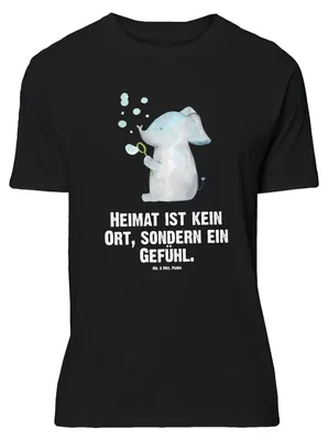 Produktbild von Mr. & Mrs. Panda Größe M T-Shirt Elefant Seifenblasen - Schwarz - Geschenk, Elefanten, Shirt, Heimat, Liebesspruch, Herren, Lustige Sprüche, mit Spruch, Tshirt, Liebe