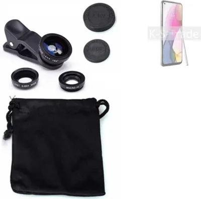 Produktbild von K-S-Trade Smartphone Kamera Linsen Set Kompatibel mit Motorola Moto G Stylus (2021) 3in1 Clip-On Kamera Adapter Macro Weitwinkel FishEye Fischauge