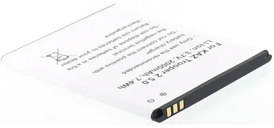 Produktbild von Akku für Kazam Trooper 2 5.0 Li-Ion 3,7 Volt 2000 mAh schwarz.