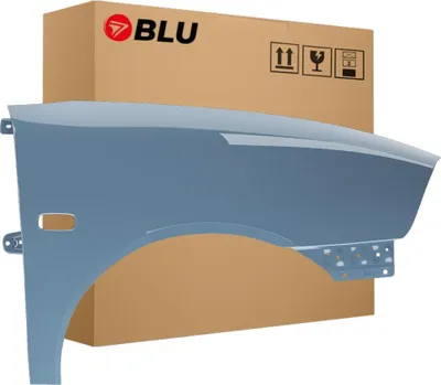 Image de BLU Aile Compatible avec Seat Ibiza Cordoba (6L - III 3. Generation) LW5W Droite Blau BlauBrisa | 2002-2008 | Avant | Peint| Prêt à Monter | Galvanisé
