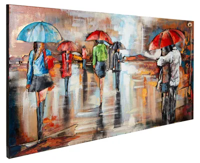 Produktbild von Metallbild BRUNA60x140 cm, "Rain"