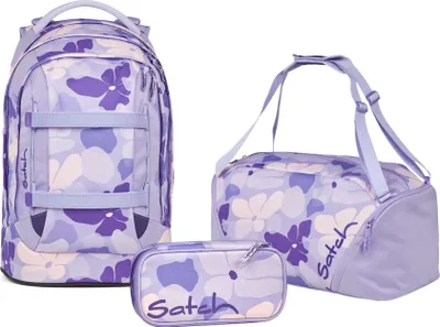 Produktbild von Satch, Schulrucksack-Set PACK Lilac Blossom 3-teilig, ab 5. Klasse