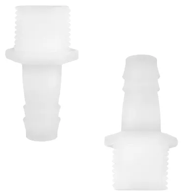 Productafbeelding van 2 Stuks kunststof slangadapter met schroefdraad G 1/2