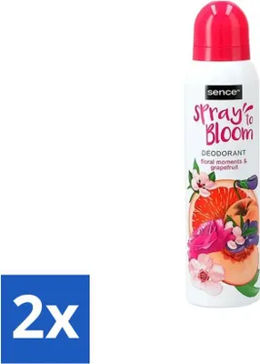 Immagine prodotto di Sence - Floreale e pompelmo - Deodorante - Fresco e fruttato - 150 ml - Confezione risparmio - 2 pezzi