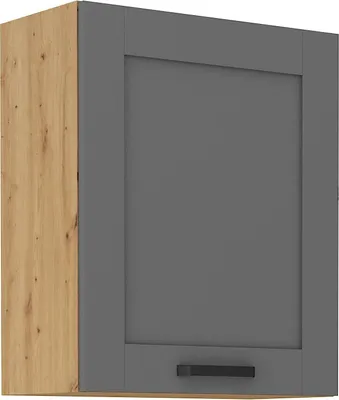 Produktbild von Küchenhängeschrank LAILI – Breite 60 cm, grau / Artisan-Eiche