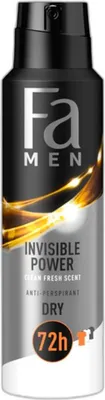 Zdjęcie produktu dla Dezodorant W Sprayu Fa Men Invisible Power 150 Ml