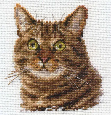 Productafbeelding van Borduurpakket kruissteek Kattenogen 11x12 cm