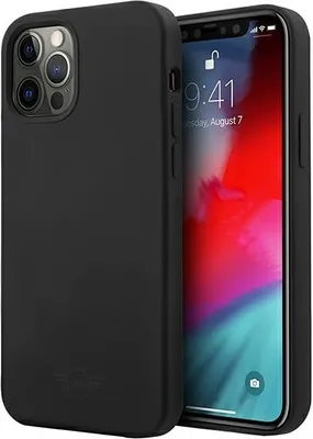 Obrázok produktu pre Mini Mihcp12Lsltbk Iphone 12 Pro Max 6,7" Čierne/Čierne Pevné Puzdro Silikónové Tone On Tone