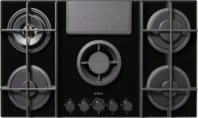 Produktbild von Gasabzugskochfeld 88 cm 4 brenner 10310 w schwarz Elica PRF0147741A