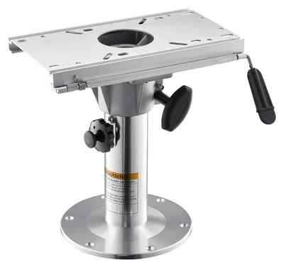 Obrázok produktu pre SucceBuy Výškovo nastaviteľná podstavec na sedenie do člna od 34 do 49 cm, robustný držiak sedadla z hliníkovej zliatiny s 127 mm kĺzavou lištou a uzamykacím mechanizmom, ideálny na použitie na člnoch