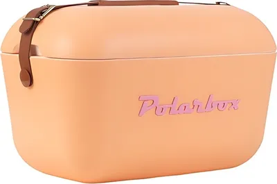 Produktbild von Kreher® Kühlbox Passive Kühlbox Kühltaschen Polar in Retro Vintage Design aus Kunststoff mit polystyrol (Airpop) thermische Isolierung - 20L, Sorbet