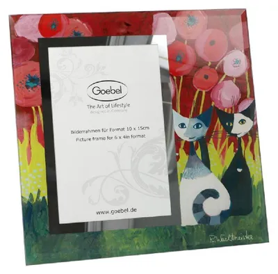 Produktbild von Goebel Colours of Paradise Rosina Wachtmeister - Innamorati tra i papaveri - Bilderrahmen