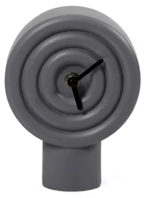 Immagine prodotto di Orologio da tavolo moderno, grigio – orologio da terra decorativo in Vetroceramica, 16 cm