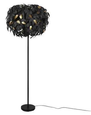 Productafbeelding van Standaarlamp LEAVY met lampenkap, zwart en goud