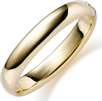 Produktbild von 12mm Armreif Armband Armschmuck aus 750 Gold Gelbgold glatt glänzend
