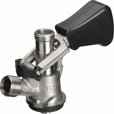 Produktbild von Zapfkopf Keg Verschluss Korb Fitting seitlicher Ausgang (Thekenanstich)
