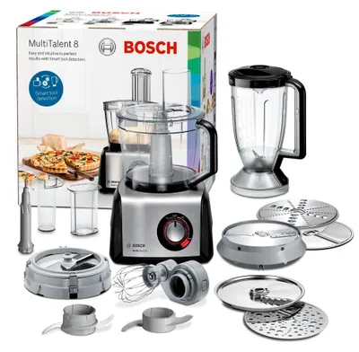 Zdjęcie produktu dla Bosch MC812M865, 3,9 l, Czarny, Stal nierdzewna, Obrotowy, Bić, Blendowanie, Siekanie, Cięcie, Miksowanie, Puree, CE, EAC, VDE, Plastik