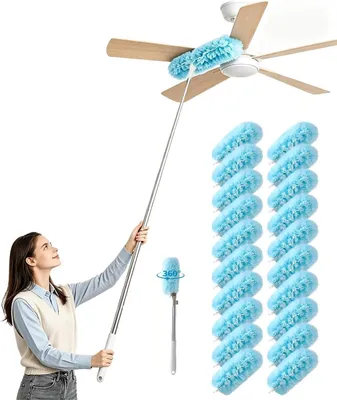 Teleskop-Staubwedel bis 210 cm, kompatibel mit Swiffer, Nachfüllpackung