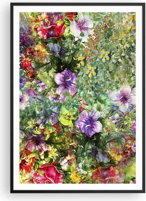 Produktbild von Gerahmtes Poster - Schwarzer Rahmen - blume sommer natur - 70x100 cm - Wand Bild - Wanddeko - Wandbilder - Kunstposter - Wandposter - Bilderrahmen - Bilder - Kunstdruck - Wandbild - P2BPA70x100-3842