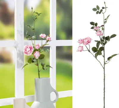 Produktbild von Gilde Deko Rose rosa VE 6 57245