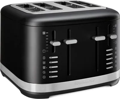 Produktbild von KitchenAid 4-Scheiben Toaster Artisan 5KMT4109, Farbe:Matt Schwarz