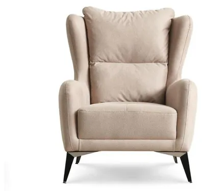 Immagine prodotto di Poltrona monoposto Poltrona 1 posto in tessuto beige soggiorno moderno