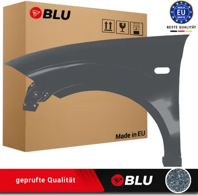 Zdjęcie produktu dla BLU Błotnik pasujący do Seat Altea 5P1/5P5 LW7Z Lewy Szary Grau Track | 2004-2015 | Przedni Przód | Lakierowany | Gotowy do montażu | Stal