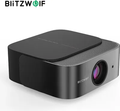 Produktbild von [Netflix-] BlitzWolf BW-V10 Ultra 4K Android 13.0 Beamer - 500 ANSI Lumen, Autofokus, Keystone, tragbar, Outdoor-Projektor - Schwarz