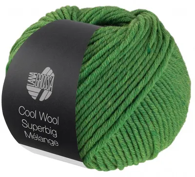 Produktbild von Lana Grossa - Cool Wool Superbig Melange 0211 grün meliert