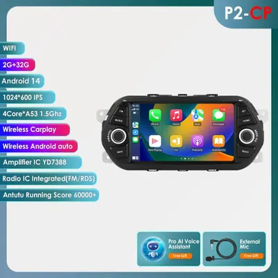 Produktbild von Android-Multimedia-Radio – Autoradio – Touchscreen-Radio – 2DIN-Autoradio – Unterhaltungssystem für das Auto