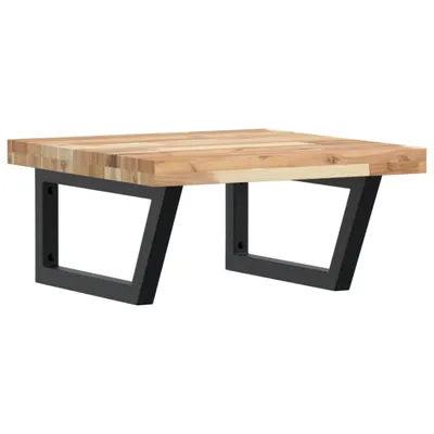 Produktbild von Waschbeckenregal Wandmontage Stahl und Akazienholz