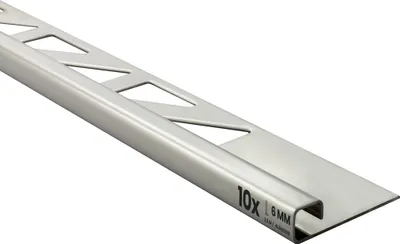 Produktbild von 10x Quadrat-Profil Edelstahlschiene Fliesenprofil Fliesenschiene L250cm 6mm glänzend