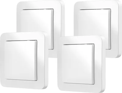 Produktbild von Bosch Smart Home Wandschalter für smarte Aktoren 4er-Set, Schalter, (4