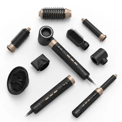 Produktbild von 8-in-1 Multistyler 1600W | Warmluftbürste Haartrockner mit 3 Temperaturen | 30mm Lockenstab, Diffusor-Föhn & Stylingbürste
