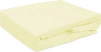 Zdjęcie produktu dla Prześcieradło z gumką, frotte 90x200cm kremowe