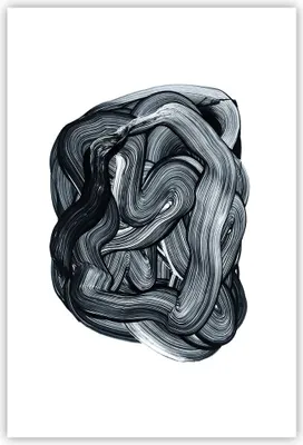 Produktbild von Poster - Poster ohne Rahmen - Abstraktion schwarz verschwommen - 61x91,5 cm - Wand Bild - Wanddeko - Wandbilder - Kunstposter - Wandposter - Bilder - Kunstdruck - Wanddekoration - P2XPA61x91-4874
